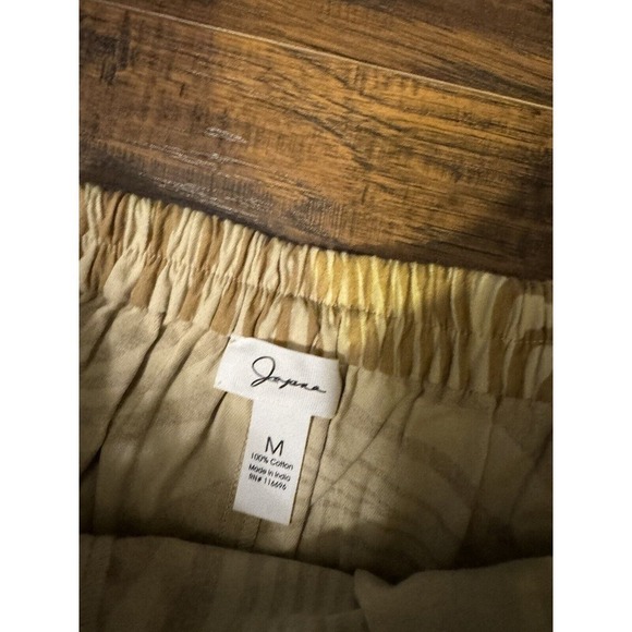 Japan Women’s Brown Beige Zebra Striped Skort Medium 100% Cotton NEW - Picture 3 of 6